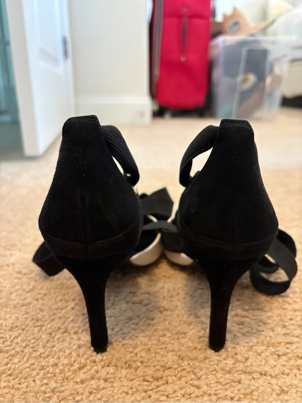 Guess Marciano White & Black Heels
